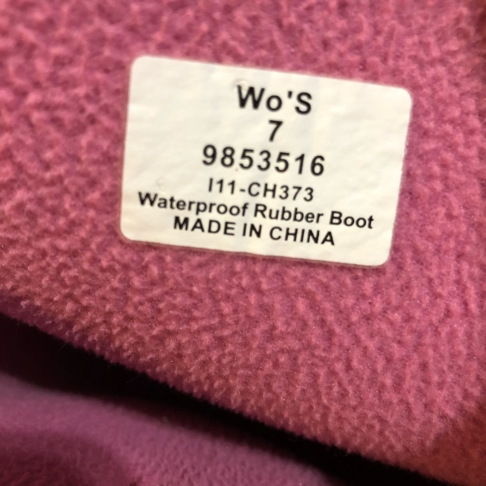Sperry Top-sider Rain Boots - Size 7 - Pink - Picture 3 of 6